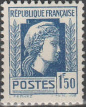 France 1944 Fourth Republic 1F50.jpg