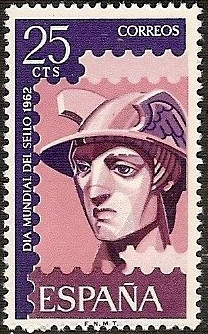 Spain 1962 World Stamp Day 25c.jpg