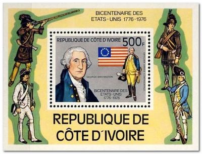 Ivory Coast 1976 American Revolution Bicentenary ms.jpg