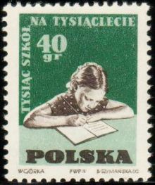 Poland 1959 The 1000th School for the 1000th Anniversary of Poland 40gr.jpg