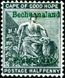 Bechuanaland 1897 Definitives - Queen Victoria ½d.jpg