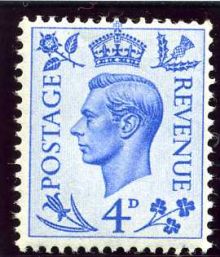 GB 1950 King George VI Definitives - Colour Change 4d.jpg