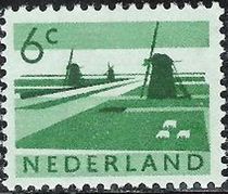 Netherlands 1962 - 1963 Definitives - Landscapes and Industry 6c.jpg
