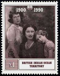 British Indian Ocean Territory 1990 Queen Mothers 90th Birthday b.jpg