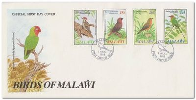 Malawi 1985 Birth Bicentenary of John J. Audubon fdc.jpg