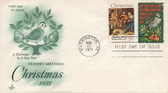 United States of America 1971 Christmas fdcb.jpg