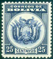 Bolivia 1933 Definitives - Coat of Arms 25c.jpg