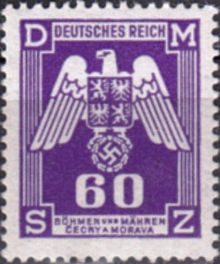 Bohemia and Moravia 1943 Official Stamps 60h.jpg