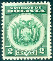 Bolivia 1933 Definitives - Coat of Arms 2c.jpg