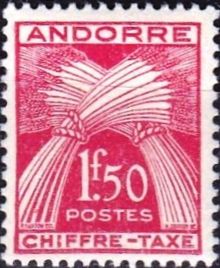 Andorra - French 1943 - Postage Due Stamps 1F50.jpg
