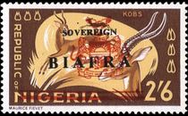 Biafra 1968 Nigeria Stamps optd SOVEREIGN BIAFRA i.jpg