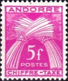 Andorra - French 1943 - Postage Due Stamps 5F.jpg