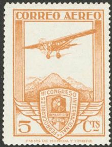 Spain 1930 Airmail - International Railway Congress 5c.jpg