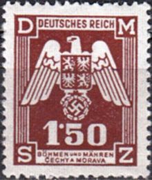 Bohemia and Moravia 1943 Official Stamps 1k50.jpg