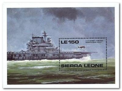 Sierra Leone 1990 2nd World War Anniversary-American Aircraft ms.jpg