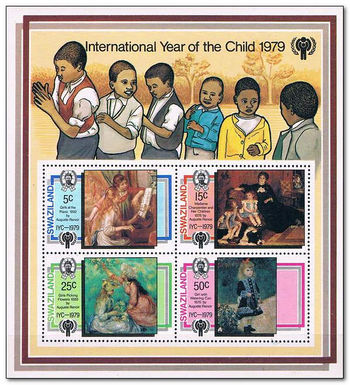 Swaziland 1979 International Year of the Child - Renoir Paintings fdc.jpg