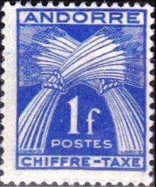 Andorra - French 1943 - Postage Due Stamps 1F.jpg
