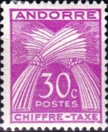 Andorra - French 1943 - Postage Due Stamps 30c.jpg
