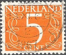 Netherlands 1953 - 1957 Definitives - Numerals 5c.jpg