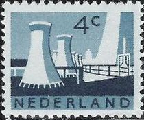 Netherlands 1962 - 1963 Definitives - Landscapes and Industry 4c.jpg