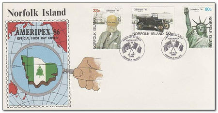 Norfolk Island 1986 Ameripex 86 Stamp Exhibition - Chicago fdc.jpg