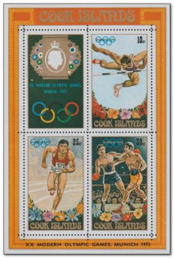 Cook Islands 1972 Olympic Games - Munich ms.jpg