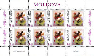 Moldova 2010 Paintings - Flowers sh d.jpg