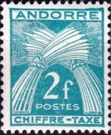Andorra - French 1943 - Postage Due Stamps 2F.jpg