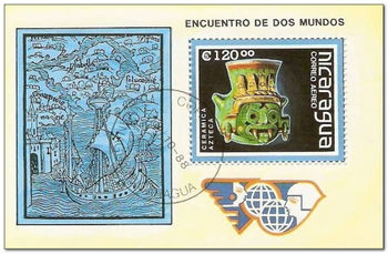 Nicaragua 1988 Discovery of America Anniversary ms.jpg