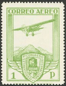 Spain 1930 Airmail - International Railway Congress 1P.jpg