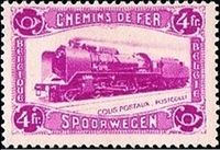 Belgium 1934 Railway Stamps Small Parcel Post 4F.jpg