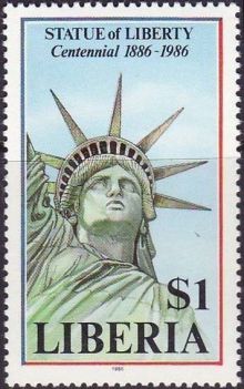 Liberia 1986 Statue of Liberty c.jpg