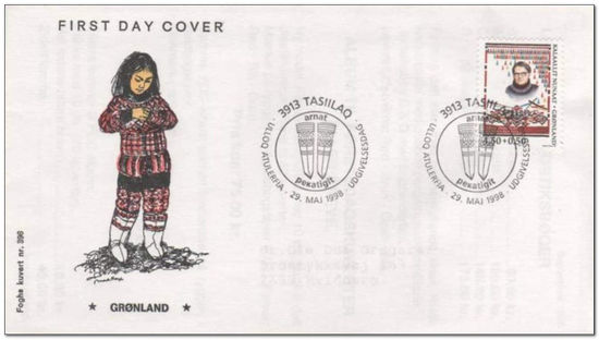 Greenland 1998 The Confederation of Greenland Women's Clubs 1fdc.jpg