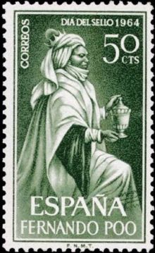 Fernando Poo 1964 Stamp Day - Religious Art 50c.jpg