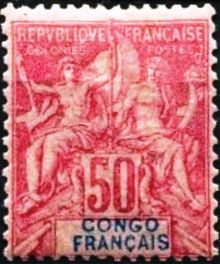 French Congo 1892 Definitives - Pax and Mercury - Inscribed "CONGO FRANCAIS" k.jpg