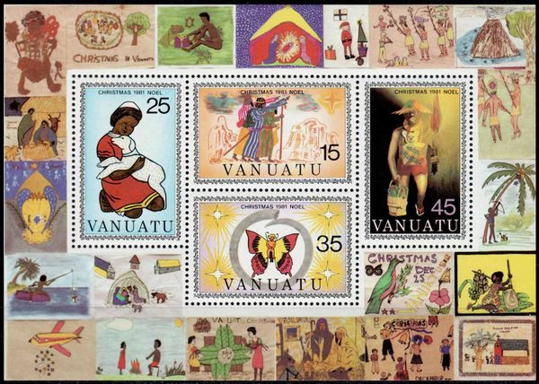 Vanuatu 1981 Christmas. Children's Paintings a1.jpg