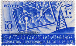 Egypt 1953 Electronics Exhibition, Cairo 10m.jpg