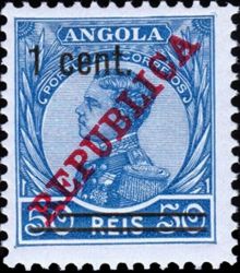 Angola 1919 Definitives - Overprinted 1c on 50r.jpg