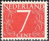 Netherlands 1953 - 1957 Definitives - Numerals 7c.jpg