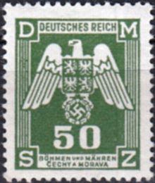 Bohemia and Moravia 1943 Official Stamps 50h.jpg