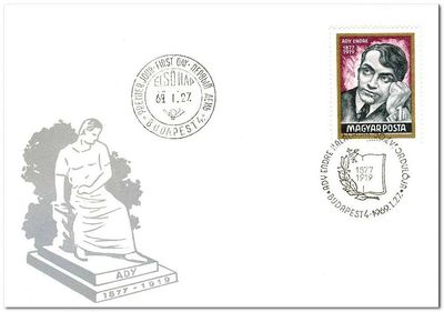 Hungary 1969 Endre Ady - 50th Death Anniversary fdc.jpg