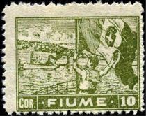 Fiume 1919 Definitives - Port of Fiume h.jpg
