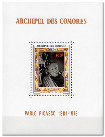 Comoro Islands 1973 Picasso Commemoration ms.jpg