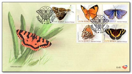 South Africa 2013 Butterflies & Moths 1fdc.jpg