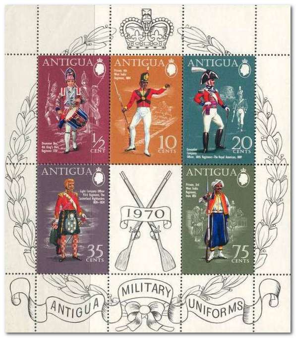 Antigua 1970 Military Uniforms MS.jpg