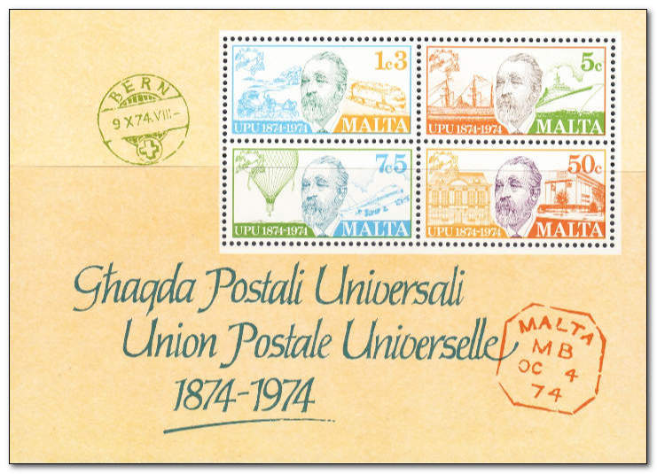 Malta 1974 UPU Centenary ms.jpg