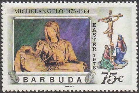 Barbuda 1978 Easter, Paintings by Michelangelo a.jpg
