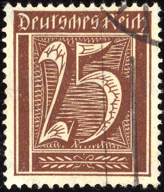 Germany-Weimar 1921 - 1922 Definitives - Figures 25pfWu.jpg
