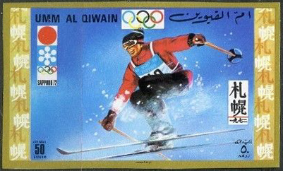 Umm al-Quwain 1971 Winter Olympic Games Sapporo 72 6p.jpg