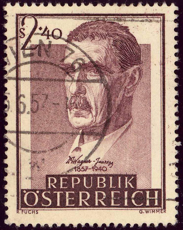 Austria 1957 Centenary of Wagner-Jauregg u.jpg